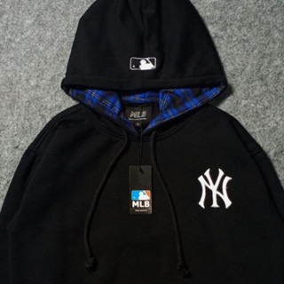 เสื้อกันหนาว มีฮู้ด ลาย MLB x NY BLACK&lt;Unk&gt; LABEL