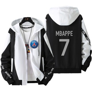 เสื้อโค้ทฝึกซ้อมฟุตบอล PSG Messi Mbappe Neymar