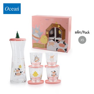 OCEAN ชุดแก้วและเหยือกน้ำ SHARING DRINK FARM SET (Pack of 5)