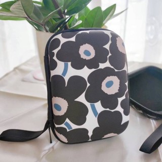 MRMK  กล่องใส่ PWB , HDD , หูฟัง , เอนกประสงค์, Size L ลาย MARIMEKKO BLACK   งานดี evaกันกระแทก ขนาด13.5x9.5x3.5cm  PMYL