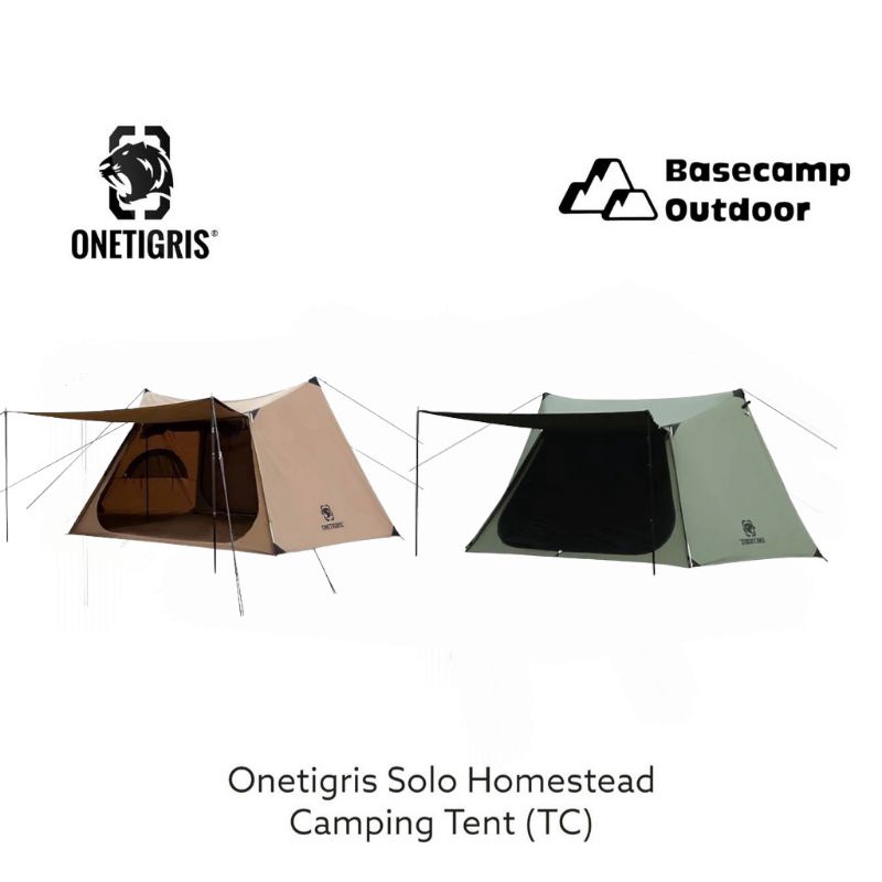 Onetigris Solo Homestead Camping Tent (TC) เต็นท์แคมป์ปิ้ง ผ้า TC