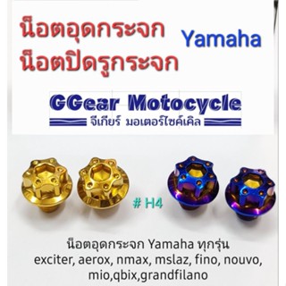 น็อตปิดรูกระจก yamaha ทุกรุ่น สแตนเลส (ราคาต่อ 1 คู่) น็อตอุดกระจก aerox exciter