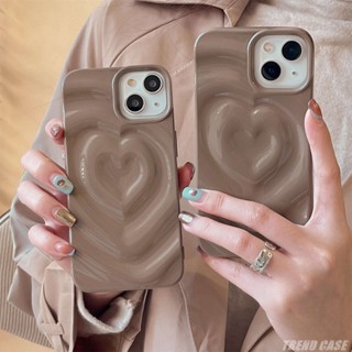 เคสโทรศัพท์มือถือแบบนิ่ม กันกระแทก ลายหัวใจ 3D หรูหรา สําหรับ iPhone 14 13 12 Pro Max 11 14promax 14pro