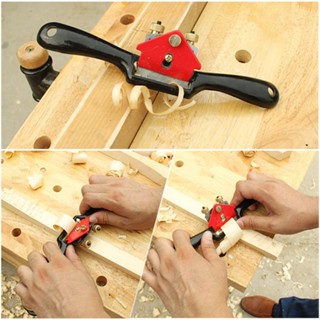 Small Hand Wood Planer Spoke Shave 9/10นิ้ว เครื่องมือตัดขอบเครื่องบินงานไม้แบบปรับได