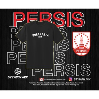 เสื้อยืดผ้าฝ้ายพรีเมี่ยม เสื้อยืด ลาย SOLO PERSIS SURAKARTA