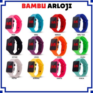 BAJ JAM TANGAN LED DIGITAL FASHION KIDS & TEENAGER REMAJA DISPLAY WATCH ELEKTRONIK LED WANITA PRIA JF055