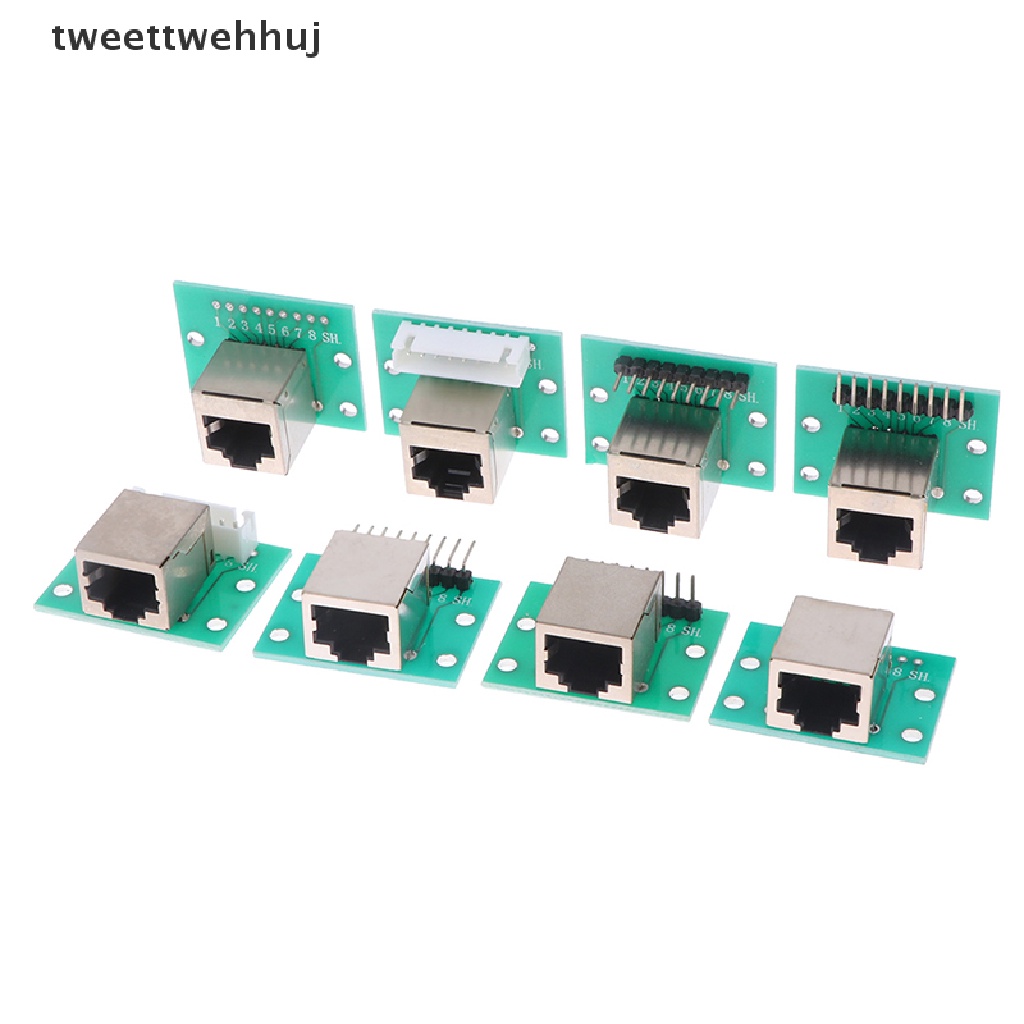 Tw บอร์ดอะแดปเตอร์เครือข่าย RJ45 XH2.54 อินเตอร์เฟซเบรกเอาท์ พินเฮดเดอร์ huj 1 ชิ้น
