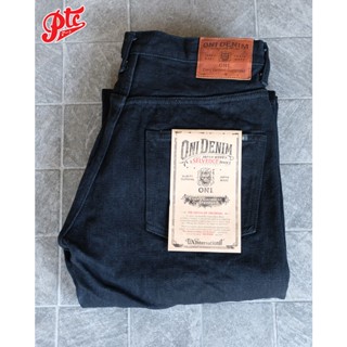 กางเกงยีนส์ ONI DENIM ONI-200ZR-BKBK 20OZ SECRET BLACK DENIM WIDE STRAIGHT