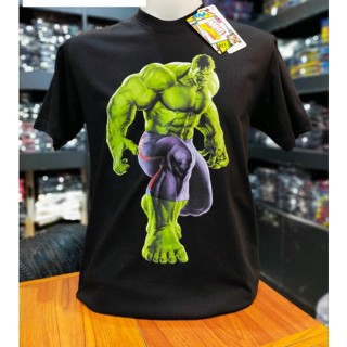 เสื้อยืดMarvel_ลิขสิทธิ์แท้ลายHulk.สีดำ(mvx-132)