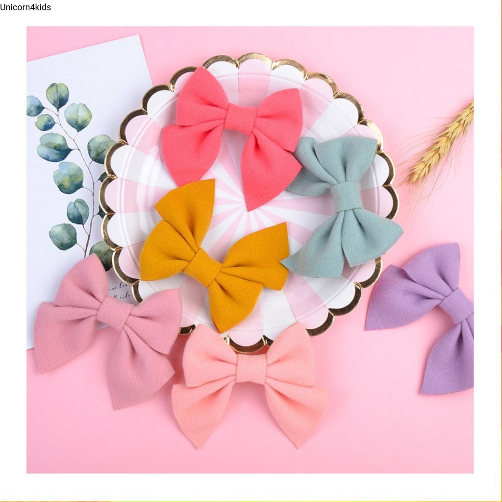 🦄UNICORN4KIDS🦄 กิ๊บติดผม รูปโบว์ สำหรับเด็ก ขนาด 3.5 นิ้ว no.w11