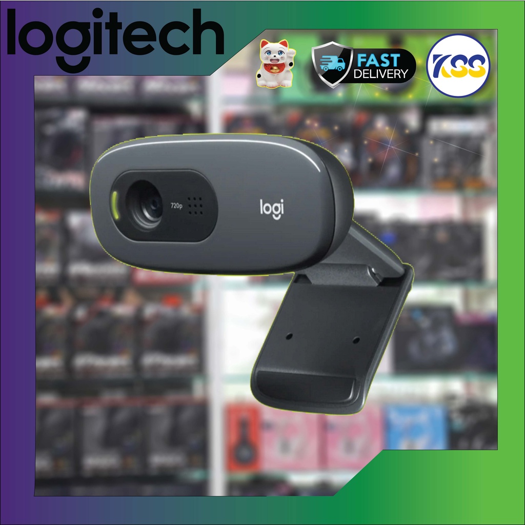 Logitech Webcam C270 กล้องเว็บแคมสำหรับการสนทนาผ่านทางวีดีโอ HD 720p