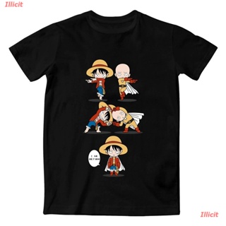 เสื้อยืดยอดนิยม One Piece Man Vs One Punch เสื้อยืดลําลองสําหรับผู้ชายผ้าฝ้ายแขนสั้นคอกลมพิมพ์ลาย Anime Awesome Sho_31