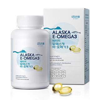 อะโทมี่ อลาสก้า อี-โอเมก้า 3 (ผลิตภัณฑ์เสริมอาหารน้ำมันปลา  Fish Oil ) Atomy Alaska E-Omega 3  Fish Oil