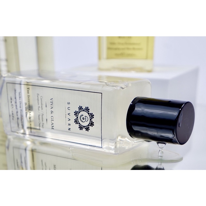 SUVARN Moisturizing Body Oil 180 ML : VIVA & Glam ( Pear / Melon / Passion fruit)