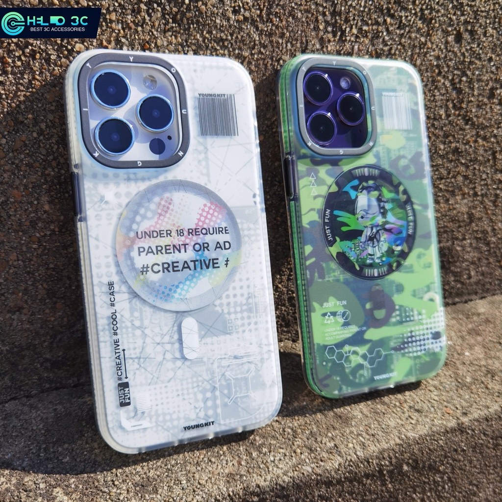 เคสแม่เหล็ก Youngkit ลายพรางกองทัพ เข้ากันได้กับ เคส iphone 13/14 เข้ากันได้กับ เคสไอโฟน 14 pro max 