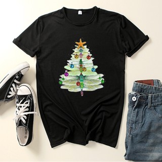 Christmas Trees Women T Shirt Short Sleeve Women Tshirt Ladies Tee Shirt Tops Clothes Camisetas Mujerเสื้อยืดผู้หญิง