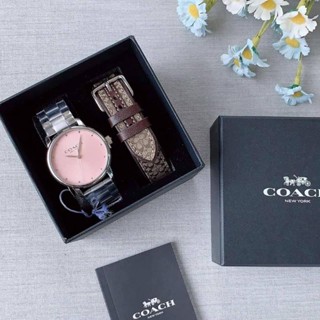 😎⌚นาฬิกาข้อมือ SET COACH GRAND GIFT SET WOMENS, 36MMนาฬิกา พร้อมสายเปลี่ยน มี 2สาย