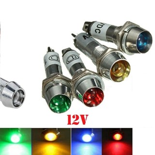 ขายดี แผงไฟสัญญาณเตือน LED DC12V 8 มม. 4 สี 4 6 8 ชิ้น