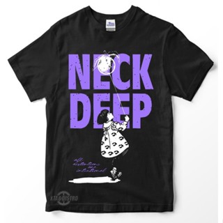 Kaos NECKDEEP 6 BALOON เสื้อยืด พรีเมี่ยม คอลึก สไตล์พังก์ Blink182