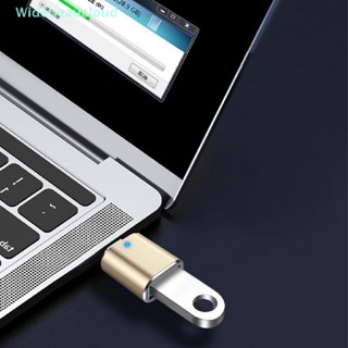 Widebeaucloud อะแดปเตอร์เชื่อมต่อ OTG Type C เป็น USB3.0 พร้อมตัวบ่งชี้ สําหรับโทรศัพท์มือถือ สายเคเบิลข้อมูล ตัวผู้ เป็นตัวเมีย อะแดปเตอร์การ์ดรีดเดอร์ USB แบบชาร์จไฟได้