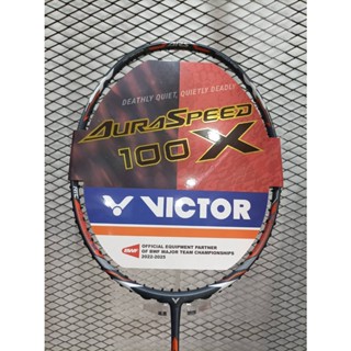 Victor ไม้แบดมินตัน AuraSpeed 100X 4U/28lbs (ARS-100X H)