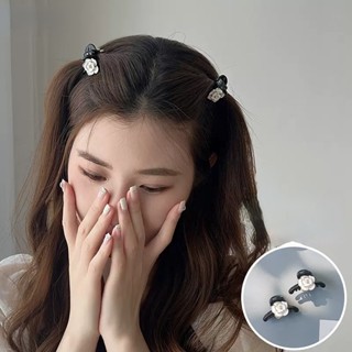 กิ๊บติดผม รูปดอกคามิเลีย ประดับไข่มุก แฟชั่นวินเทจ สไตล์เกาหลี สําหรับเด็กผู้หญิง