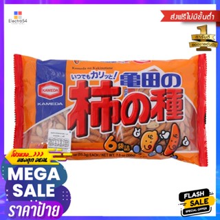 คาเมดะขนมอบกรอบผสมถั่วลิสง 210กรัม Kameda Peanut Crackers 210g.