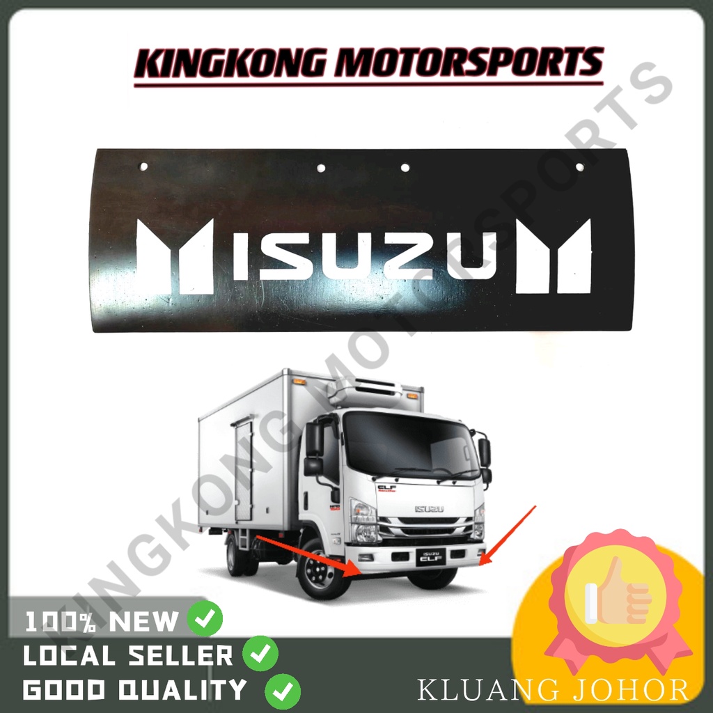 UNIVERSAL PVC LORRY MUDFLAP SCANIA VOLVO HINO UD ISUZU 580 มม.X 250 มม.พนัง LUMPUR KERATA ด้านหน้า B