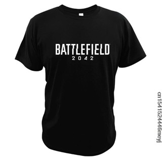 Battlefield 2042 T-shirt First-Person Shooter Video Game Lovers  Short Sleeve Summer Soft Crewneck 100% Cotton Shirt For