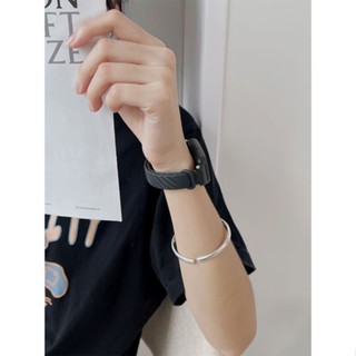 เคสซิลิโคน TPU ลายคาร์บอนไฟเบอร์ พร้อมสายคล้อง สําหรับ huawei band 7 6 6Pro honor band 6