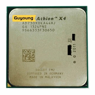 Athlon ซ็อกเก็ตหน่วยประมวลผล CPU X4 730 2.8 GHz AD730XOKA44HJ FM2