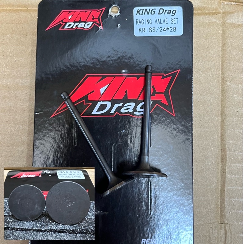 KRISS VALVE RACING 24/28 MADE IN THAI KRISS110 RACING VALVE SET 24X28 24MMX28MM TAIKOM ESPADA REDLEO