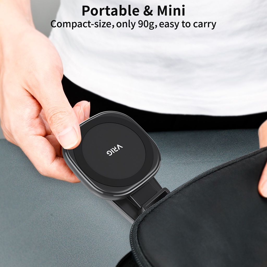 VRIG MG-03 Magnetic Phone Mount Holder Phone Mount with Cold Shoe 1/4 ” Thread 360° หมุนได้สําหรับ Iphone 12/13/14 Serie และอื่นๆ ราคา ถูกที่สุด ดีลบีเคเค แกลเลอรีภาพที่ 8