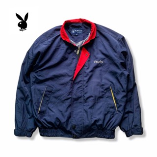 PLAYBOY Navy Blues Zipper Jacket รอบอก 49”