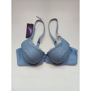 Sabina เสื้อชั้นใน มีโครง ฟองน้ำไม่ดันทรง รหัส HBDW4038 สีฟ้า SIze34B/75