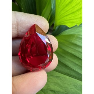 Lab Ruby Oval 17X23mm- 23cts ทับทิม Lab Ruby heat(17X23) มิลลิเมตร สีแดง ทับทิม รูบี้ เหลี่ยมชั้น..(1 เม็ด) สังเคราะห