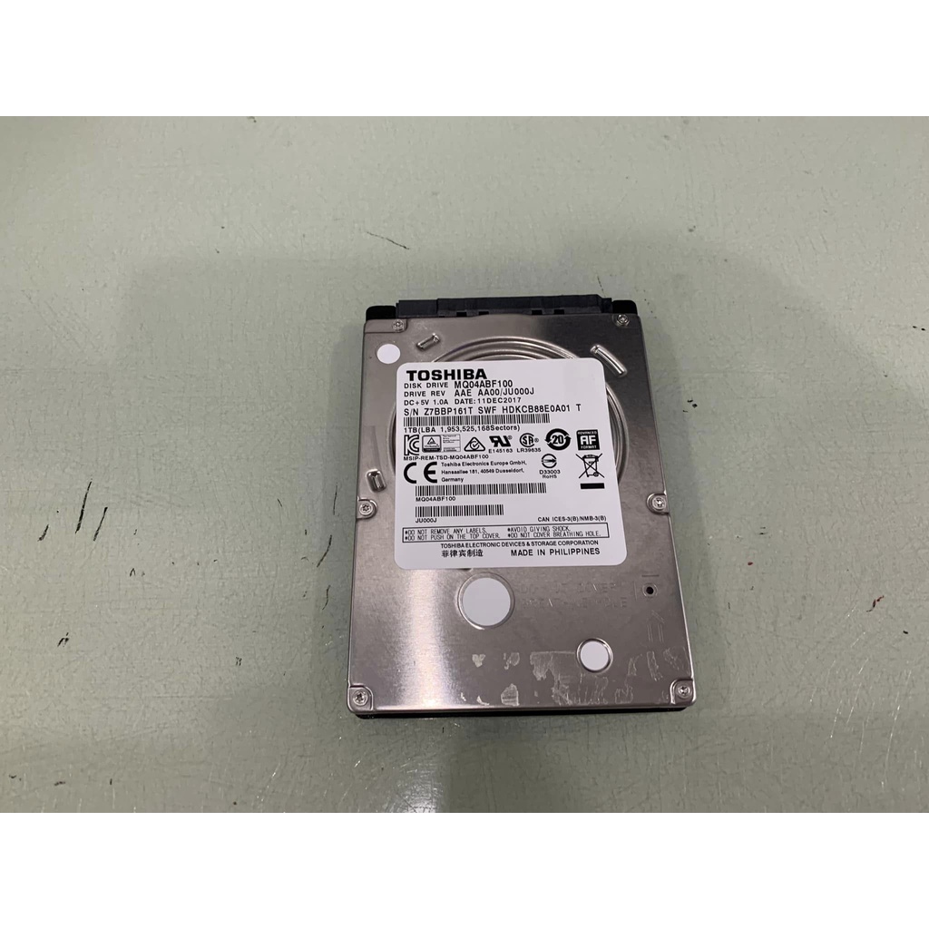 Toshiba MQ04ABF100 1TB 5400RPM SATA 7mm 2.5" 128MB มือสองสภาพดี