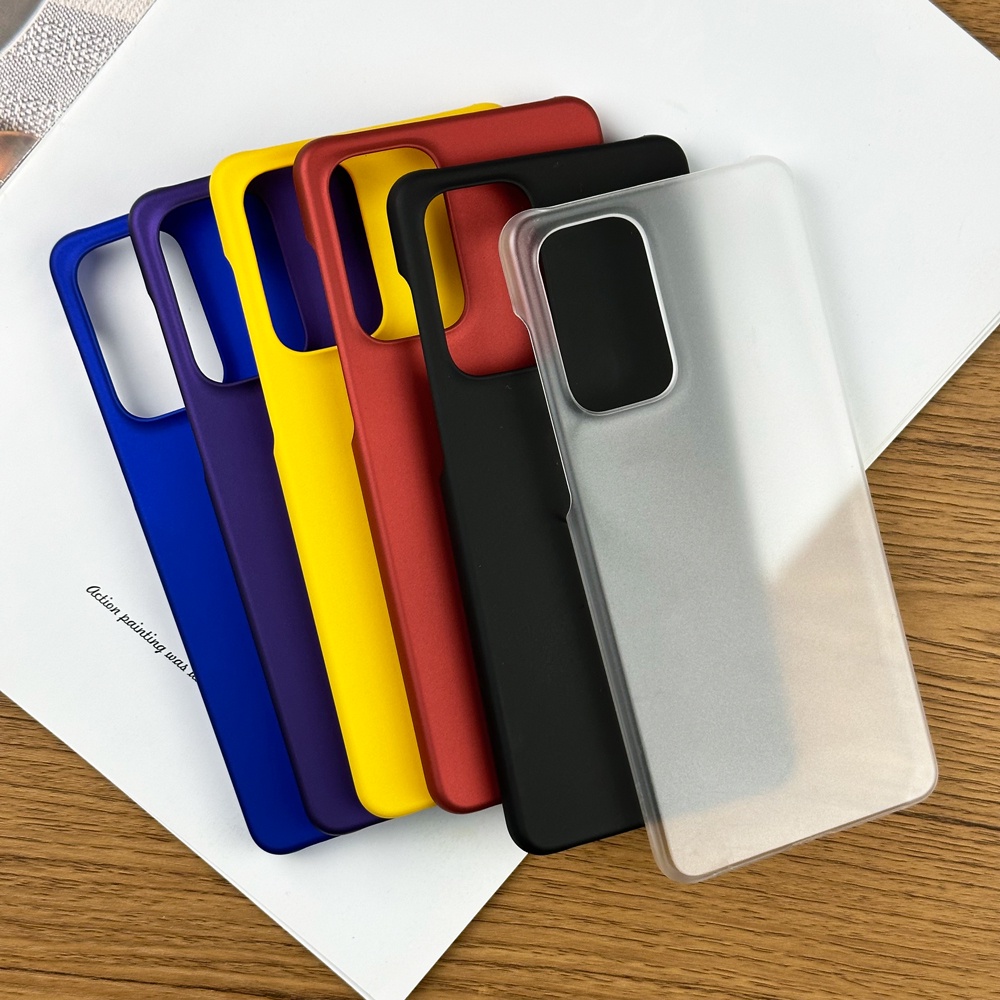 เคสโทรศัพท์มือถือ PC แบบแข็ง ผิวด้าน บางพิเศษ ป้องกันลายนิ้วมือ สําหรับ Samsung Galaxy A73 A34 A23 M13 5G A04S
