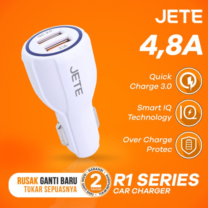 ที่ชาร์จแบตในรถ JETE RAFFY 4 8A สีขาวร่วมสมัย R0B3 อเนกประสงค์พรีเมี่ยม คุณภาพทนทานใหม่คุณภาพสูงแนะน