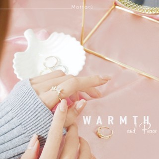 Warmth and peace. 🪄✨ แหวนสไตล์เกาหลี อันยองอนนี่ 🇰🇷 เกาหลีเกาใจอบอุ่นหัวใจมาก💗 Mottashop