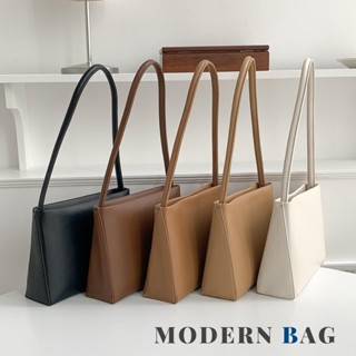 กระเป๋าสะพายไหล่ ทรง Modern Bag หนังพรีเมียม PU แบบนิ่ม