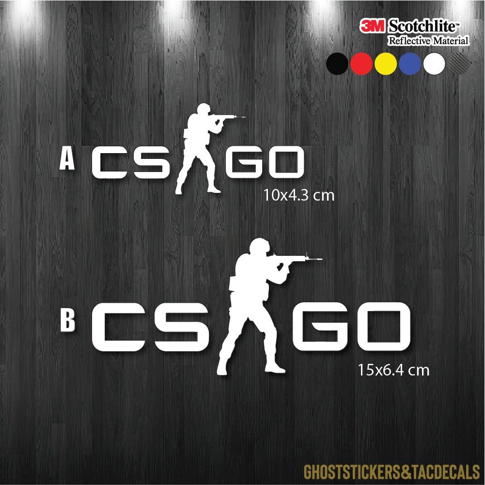 สติกเกอร์เกมCS GO Counter-Strike: Global Offensive  แต่งรถยนต์ มอเตอร์ไซค์ laptop computer งานตัดสะท้อนแสง3M