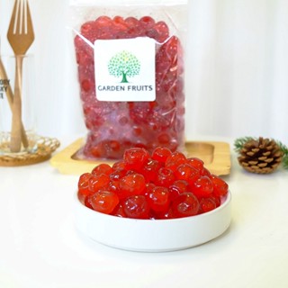 Whole Red Glace Cherries เชอรี่แดง เชอรี่เชื่อม เชอรี่สำหรับทำฟรุ๊ตเค้ก เชอรี่เชื่อมนำเข้า By Garden Fruits