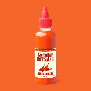 Godfather Hot Sauce **ULTRA HOT** ซอสพริกศรีราชาตราก๊อดฟาเธอร์ รสเผ็ดมาก (280 กรัม)