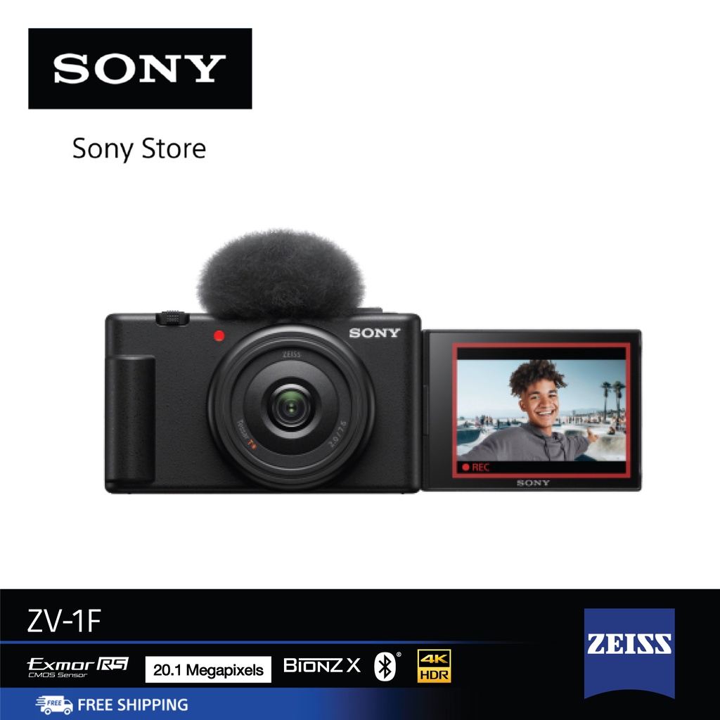 Sony ZV-1F กล้อง Vlog Camera ไพรม์เลนส์มุมกว้างพิเศษ 20 มม.2 เหมาะสำหรับการถ่ายเซลฟี่แบบกลุ่มและทิวทัศน์ฉากหลัง