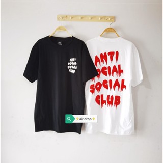 GP 📌📌📌เสื้อยื้ด🔥anti social social club🔥(งานไทย)สกรีนหน้าหลัง 👉มีสีขาวสีดำ ใส่ได้ทั้งผู้ชายผู้หญิง👍มีไซส์ s m l X