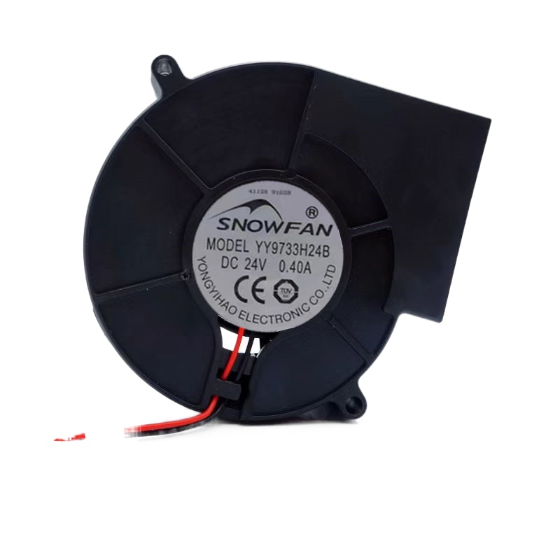 SNOWFAN 9733 24v Double Ball Turbo Fan Blower Cooling พัดลมแรงเหวี่ยง YY9733H24B