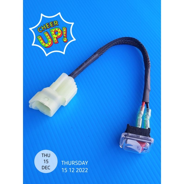 ปลั๊กลบโค๊ดHONDAแบบมีSwitchฝากันน้ำพร้อมสายถักอย่างดี(บรรจุ1ชุด