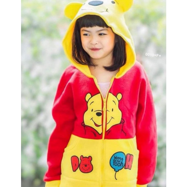 🔥ส่งฟรีจ้า🔥เสื้อกันหนาวเด็กลายการ์ตูน ลายหมีพูห์ Pooh