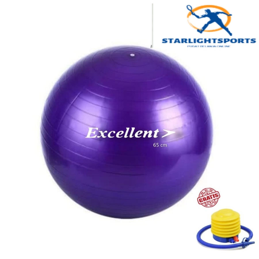 ใหม่ล่าสุด EXCELLENT 65CM GYM BALL ฟรีปั๊ม